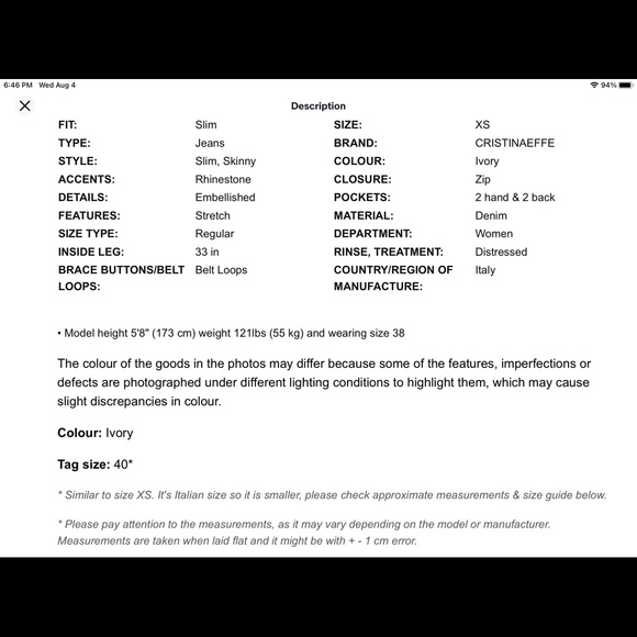 Cristinaeffe, extra small, cream - Picture 9 of 9